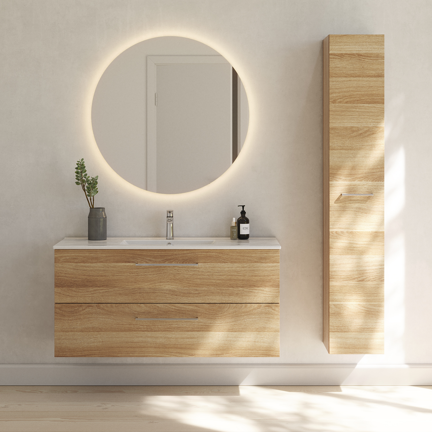 Spegel Dansani Corona med Belysning