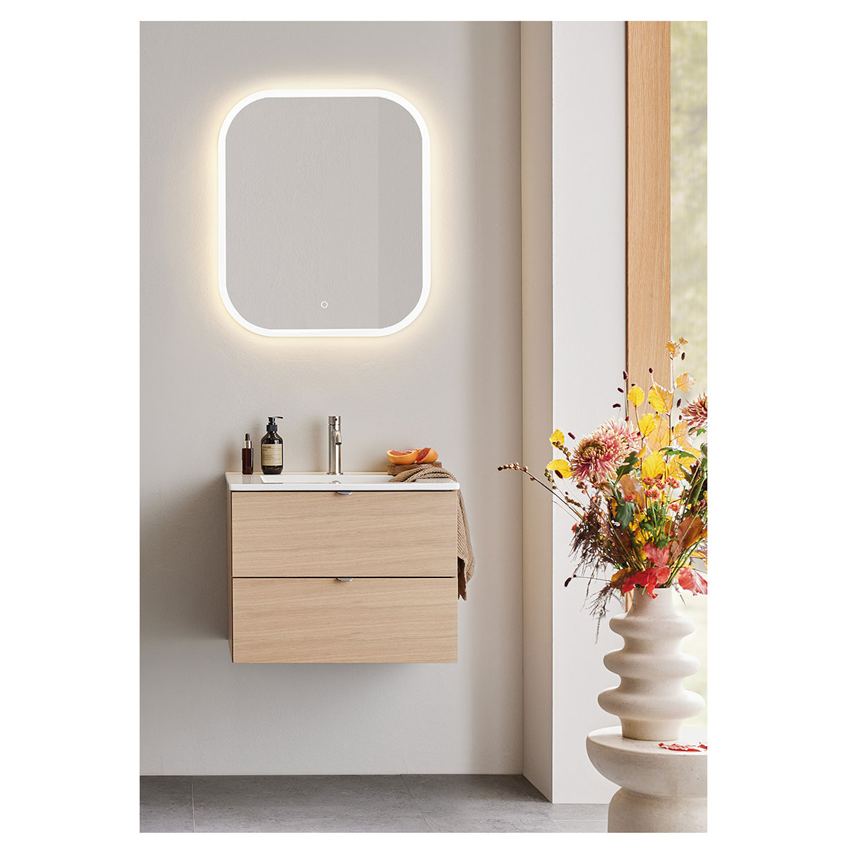 Tvättställsskåp Hafa Go 2 Lådor Ek