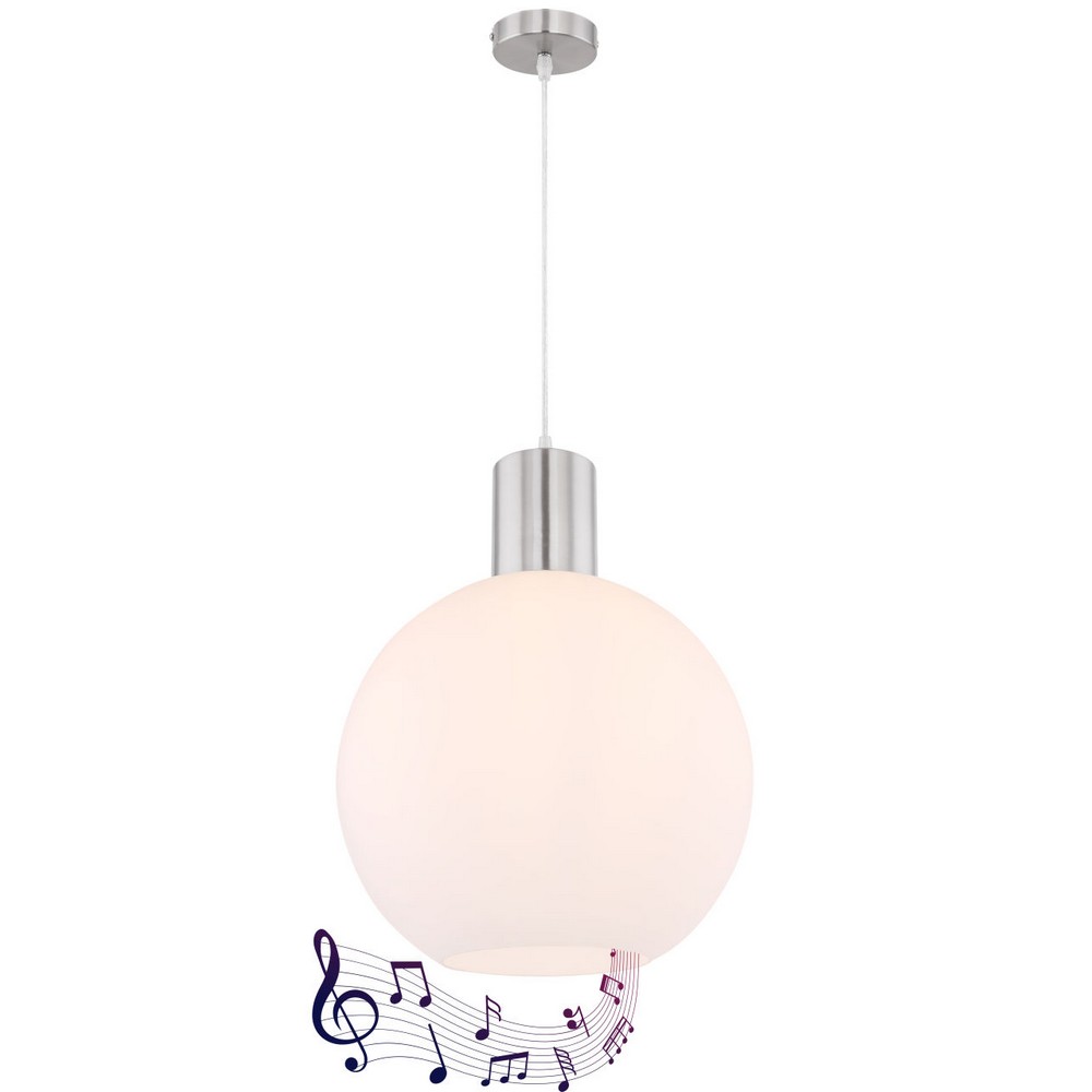 Taklampa Globo Lighting Balla Loudspeaker  inbyggd 5W högtalare som ansluts via Bluetooth