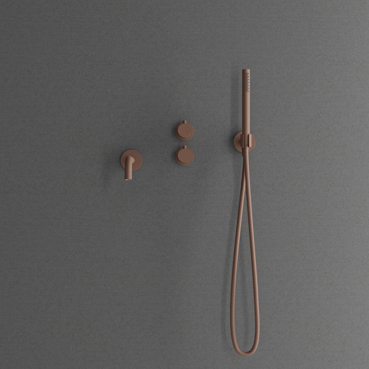 Takduschset Scandtap Steel Harmonized 3X för Inbyggnad