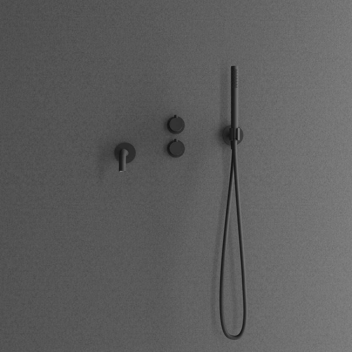 Takduschset Scandtap Steel Harmonized 3X för Inbyggnad