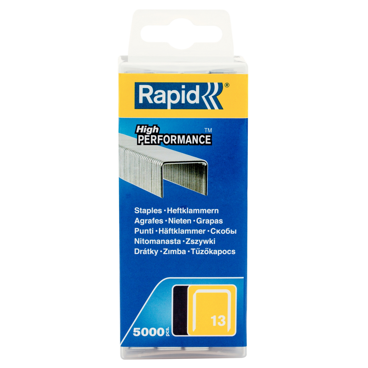 Heftestifter Rapid Type 13 6 mm 5 M PP-boks