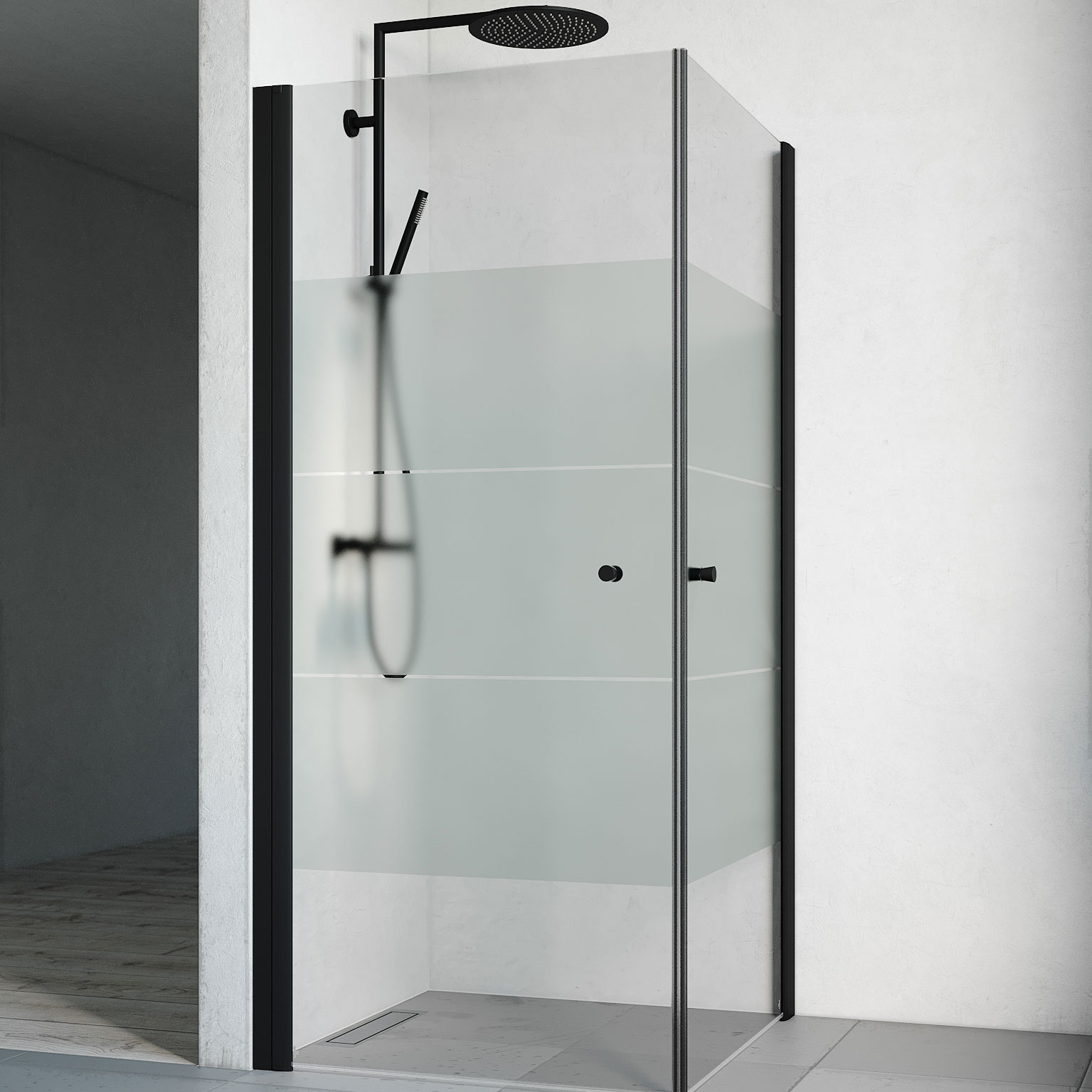 Dusjhjørne Macro Design Spirit Rett