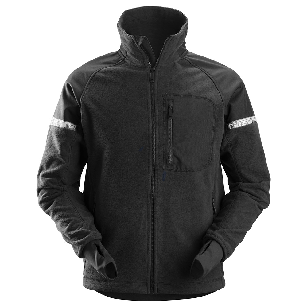 Jacka Snickers Workwear fleece vindtät AW Storlek: M , Färg: Navy\Black