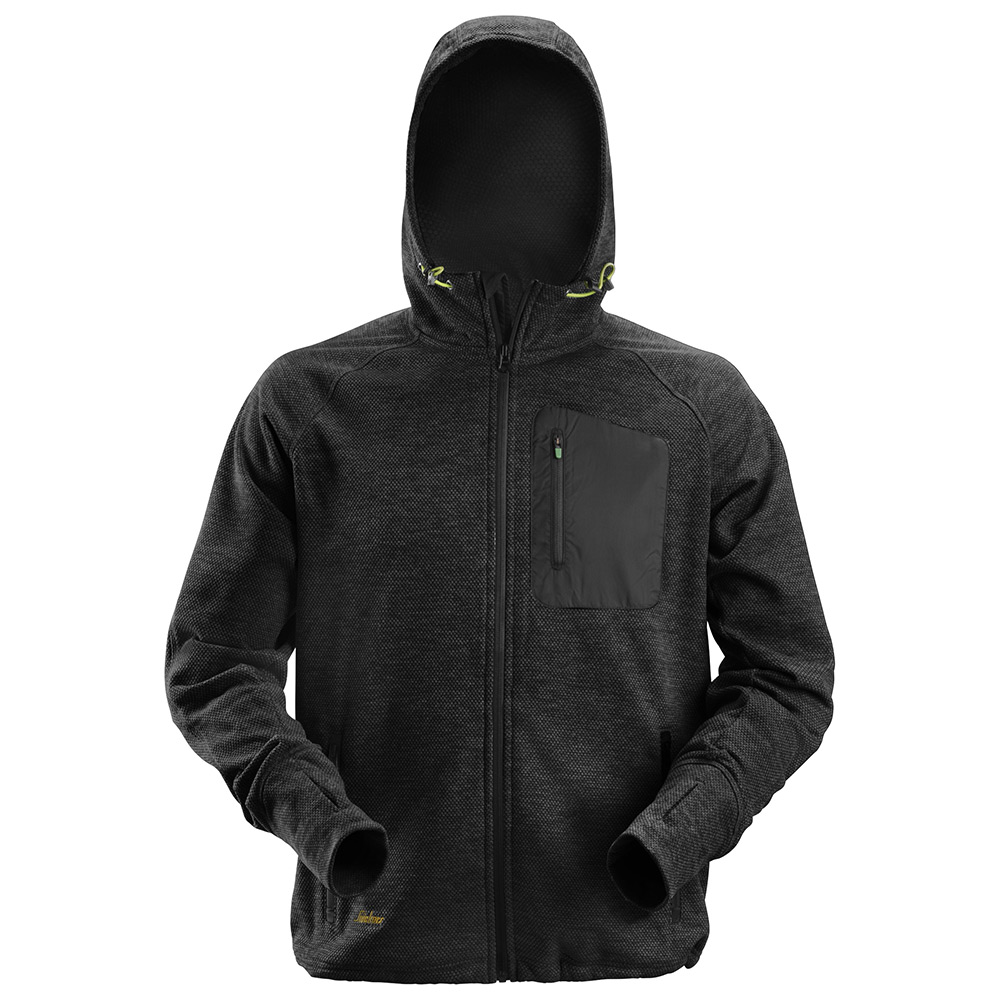 Hoodie Snickers Workwear Fleece FW Storlek: XS , Färg: Black/Black