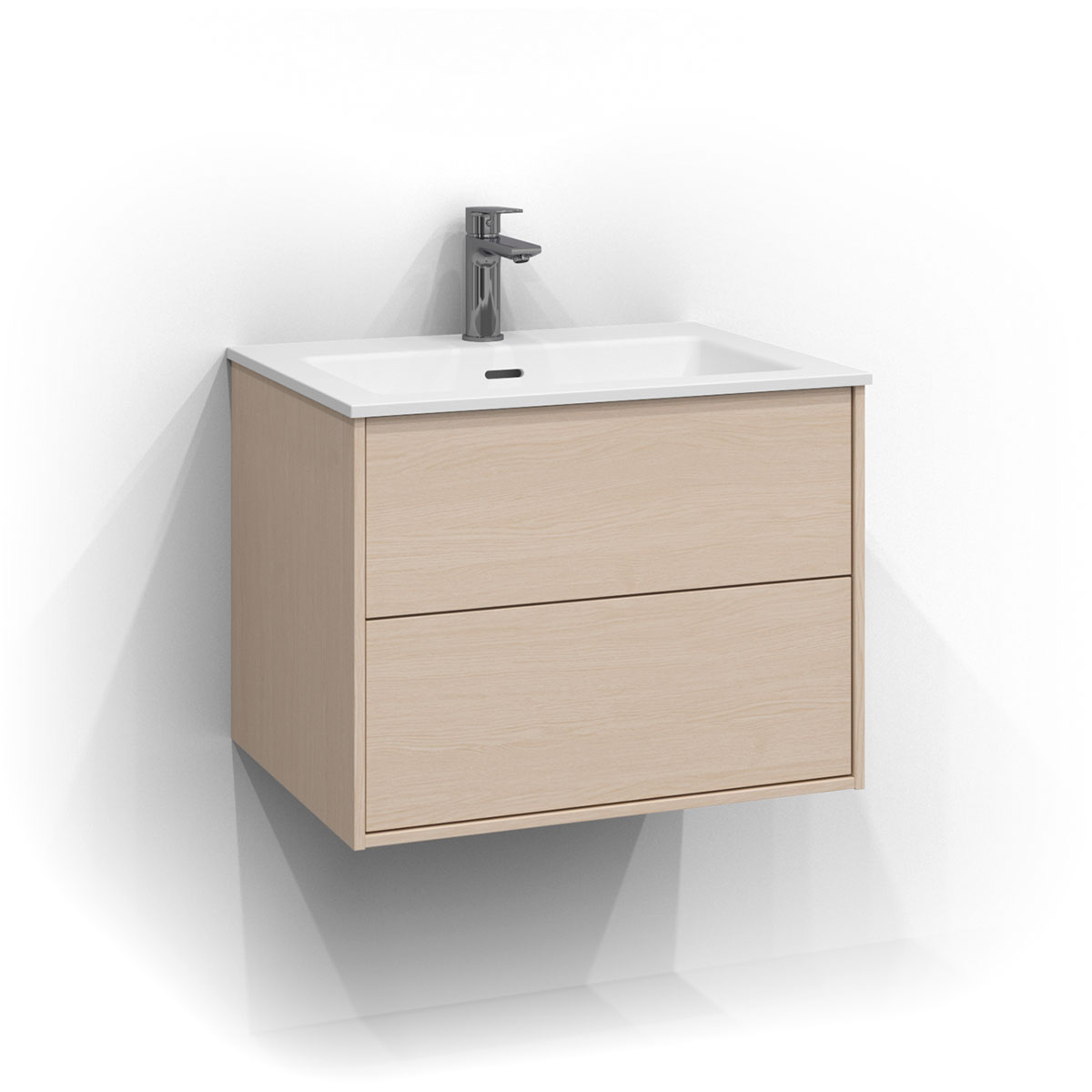 Tvättställsskåp Svedbergs Epos 60x45 med 2 Lådor | badrum - badrumsmobler - tvattstallsskap-och-kommod | KakelKungen