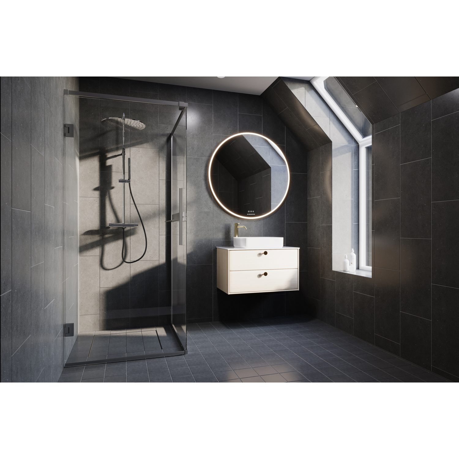 Tvättställsskåp Svedbergs Epos 80x45 med 2 Lådor