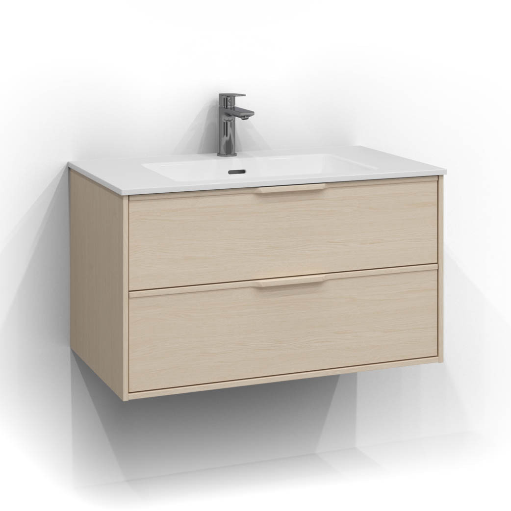 Tvättställsskåp Svedbergs Epos 80x45 med 2 Lådor | badrum - badrumsmobler - tvattstallsskap-och-kommod | KakelKungen