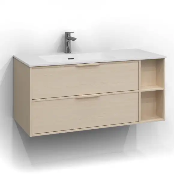 Tvättställsskåp Svedbergs Epos 100×45 med 2 Lådor
