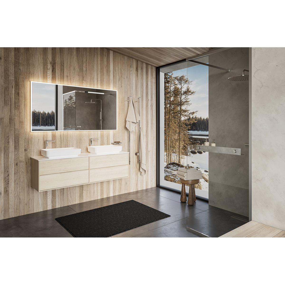 Tvättställsskåp Svedbergs Epos 160x45