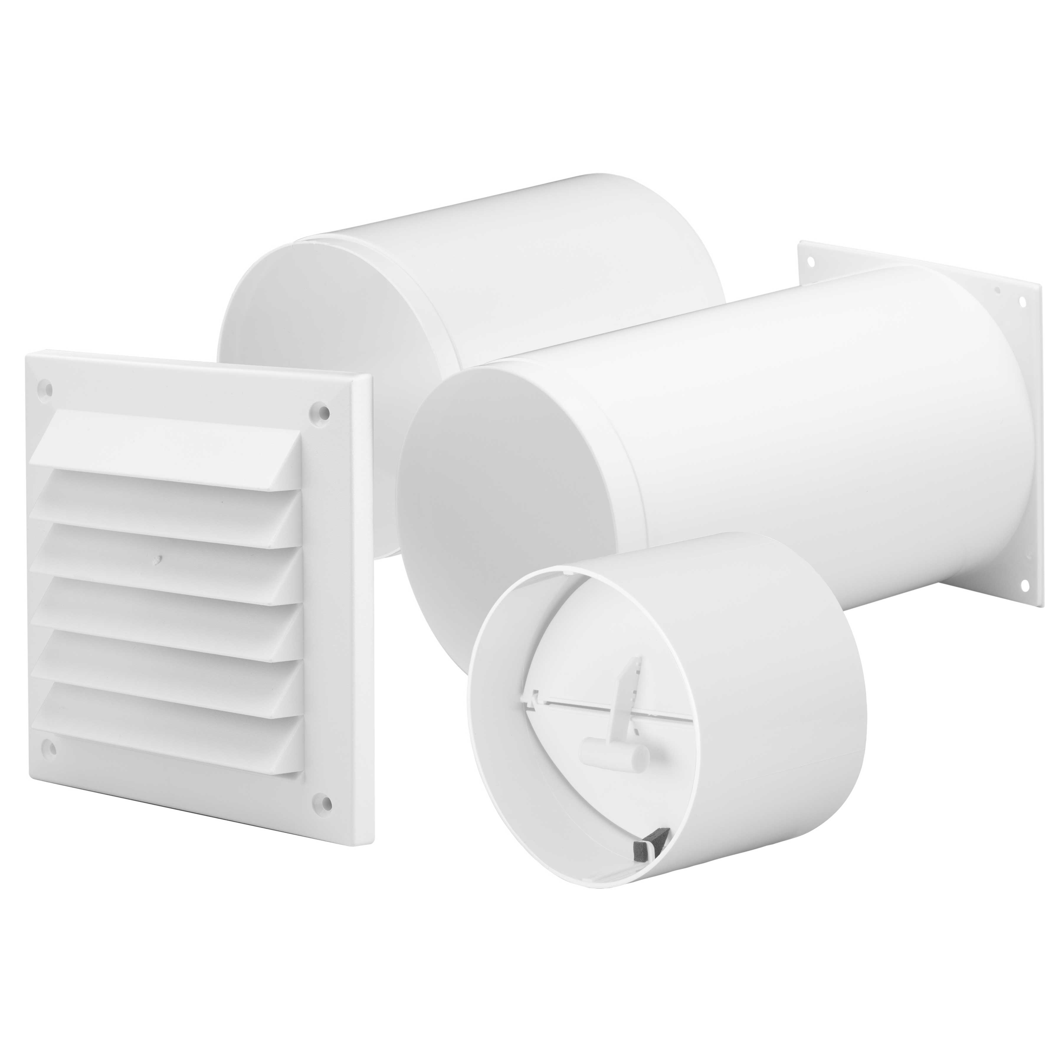 Ytterväggskit Fresh Intellivent YVG D100 Teleskopisk