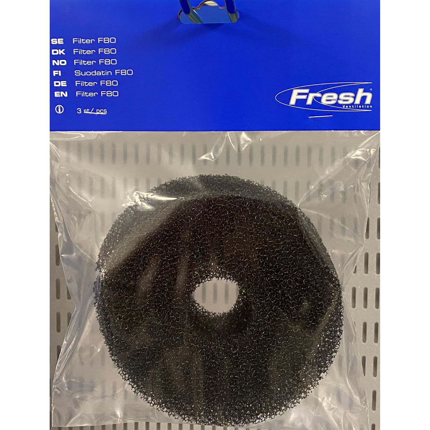 Standardfilter Fresh F80 3-pakning