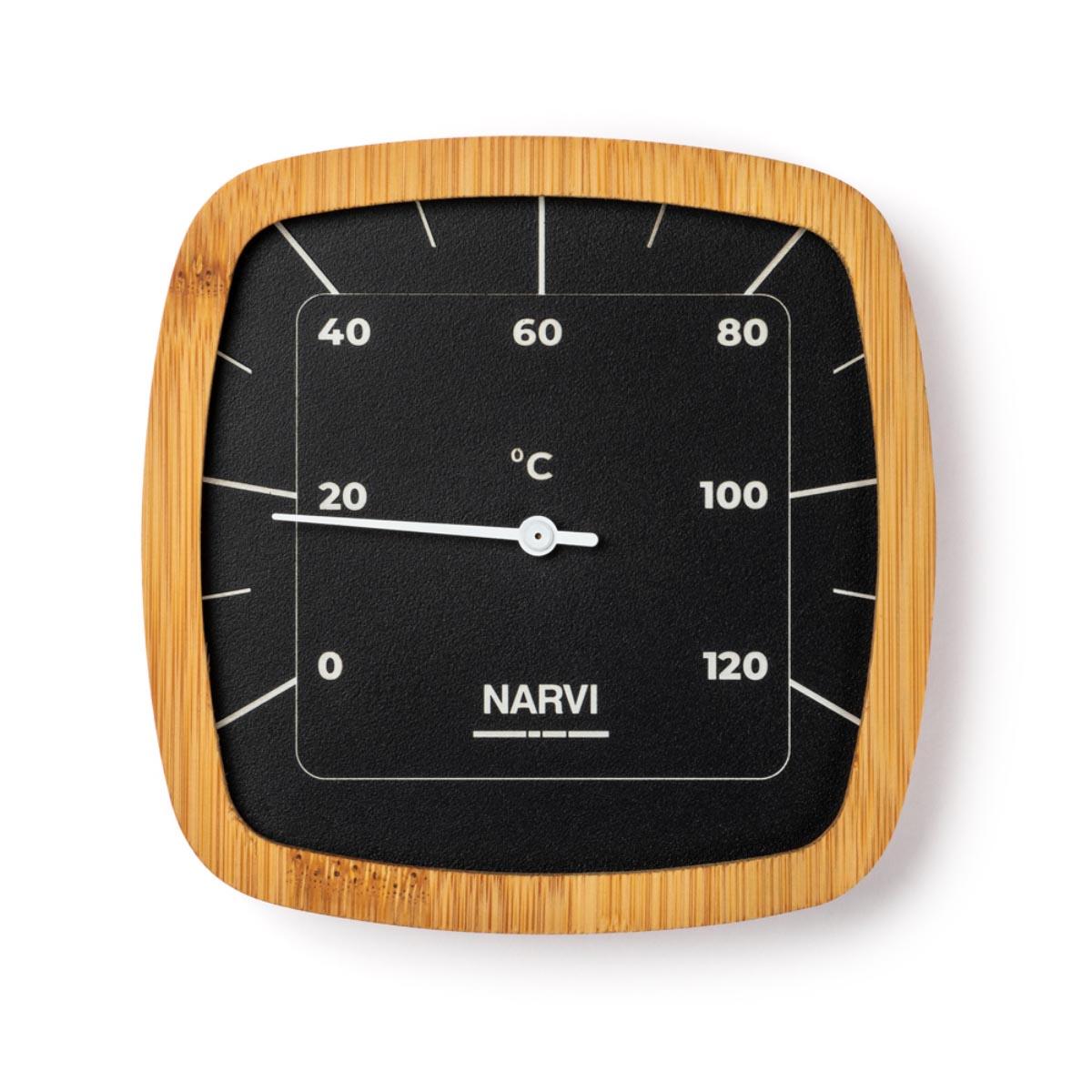 Narvi Bastutermometer Aluminium/Bambu 163430