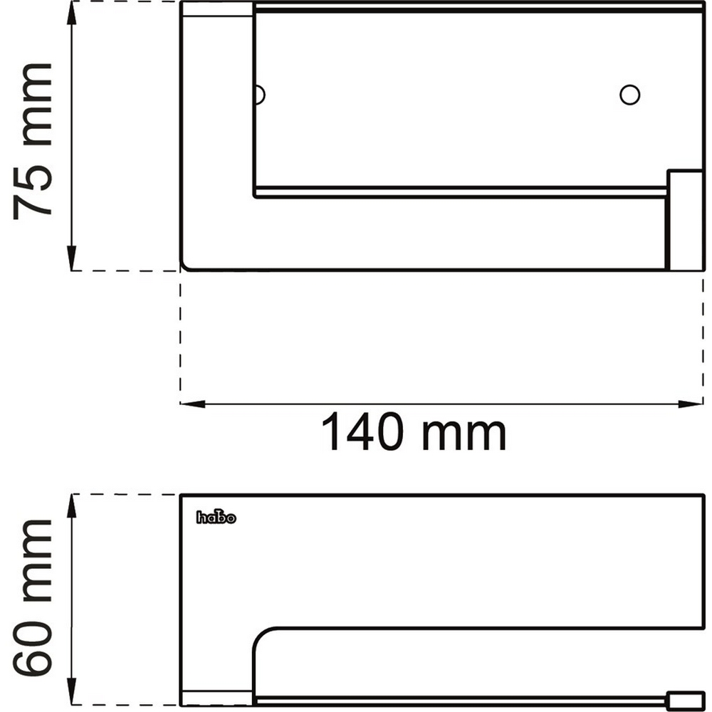 Toalettpapirholder Habo Poseidon