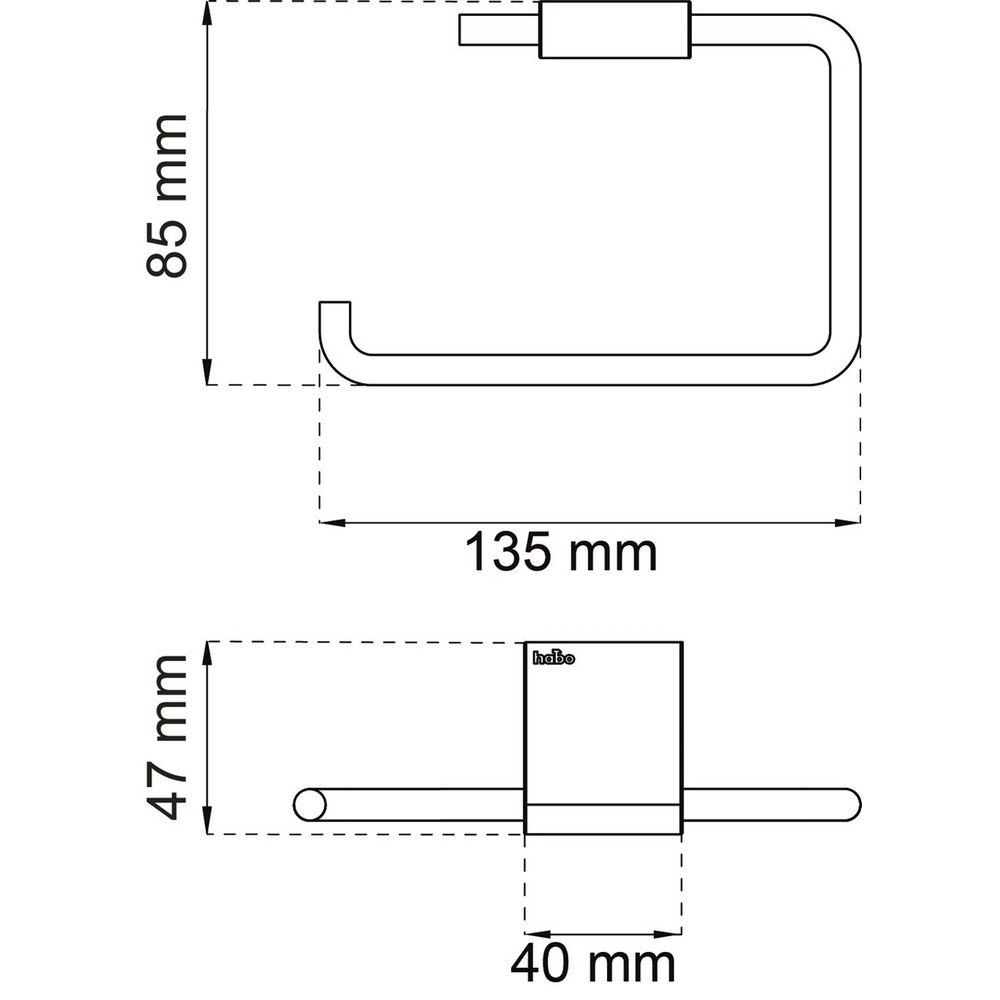 Toalettpapirholder Habo Laverna