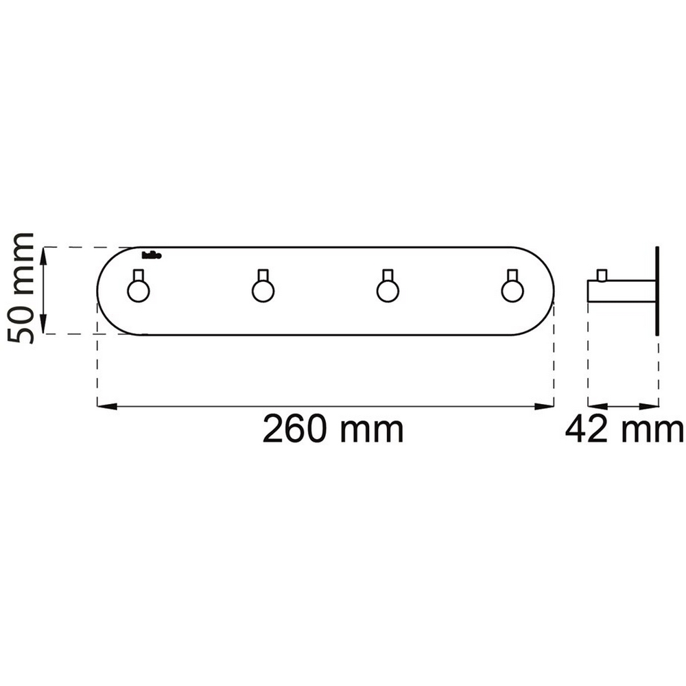 Håndklehenger Habo Minerva Selvheftende