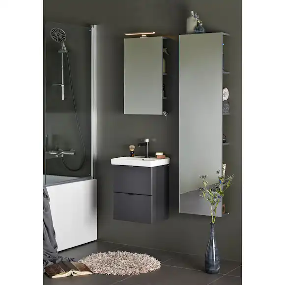 tvättställsskåp hafa neat med tvättställ och lådor