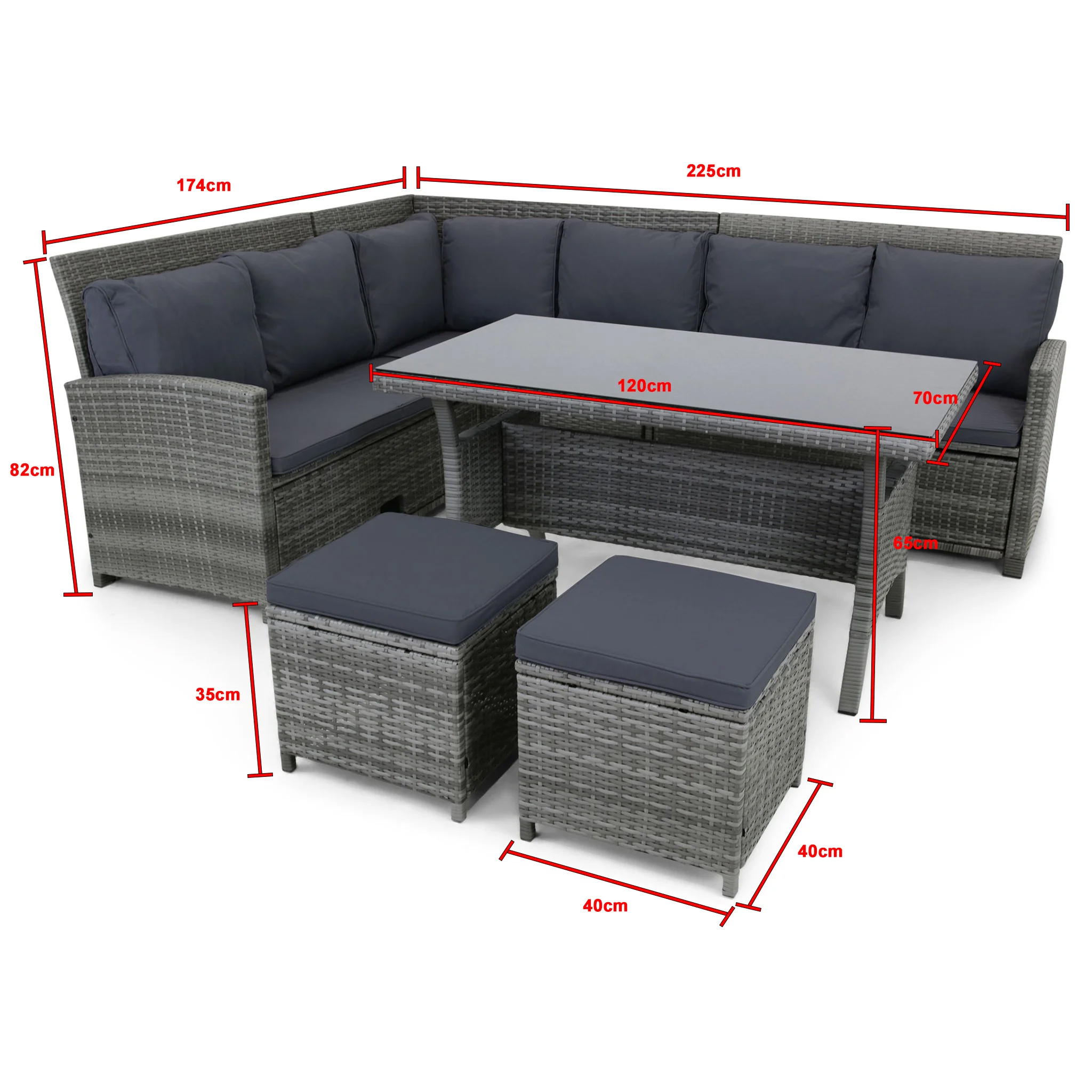 Loungegruppe Lyfco Tanumshede med Innebygd Oppbevaring