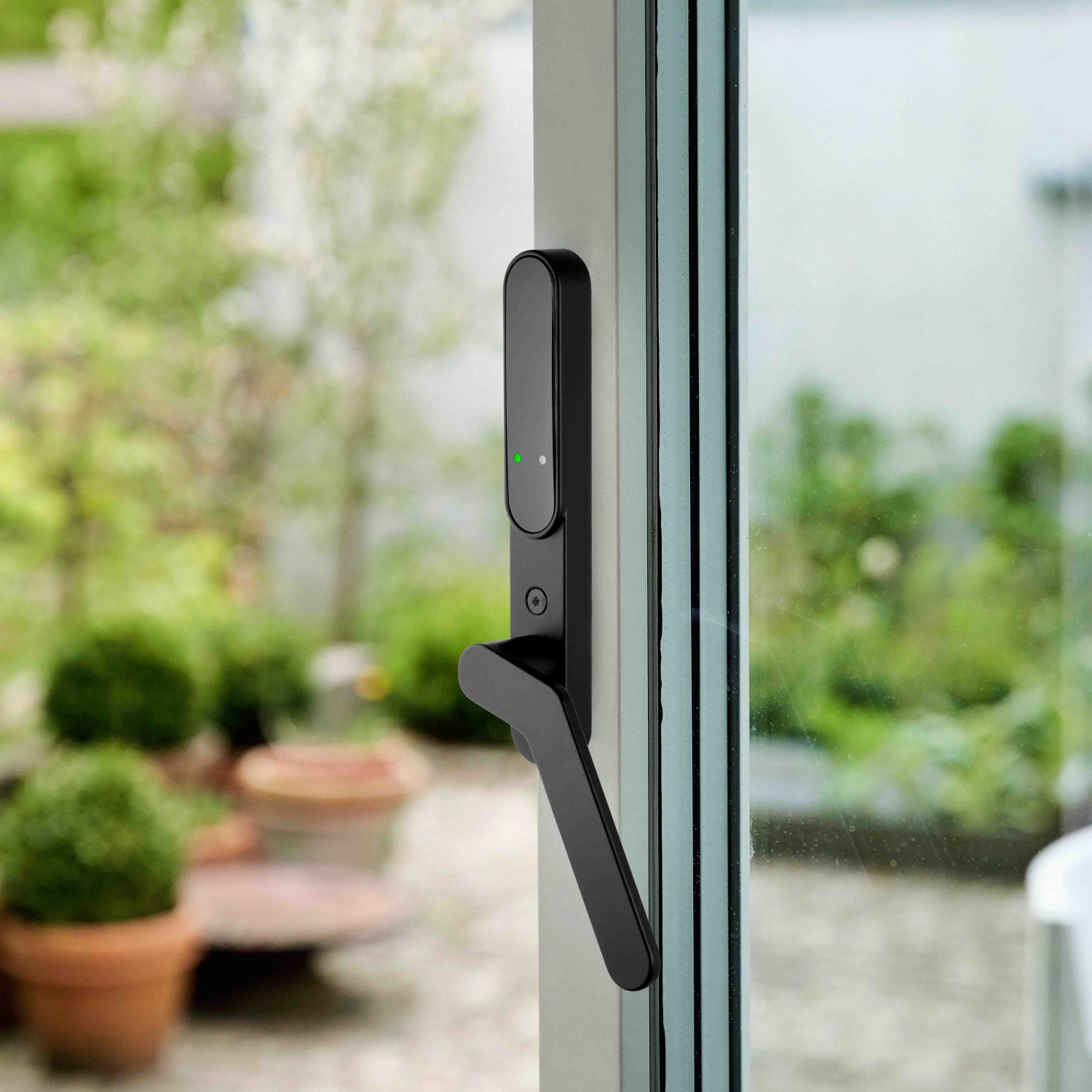 Balkongdørvrider SecuYou Smart Lock for Innvendig Montering Høyre, Matt Svart