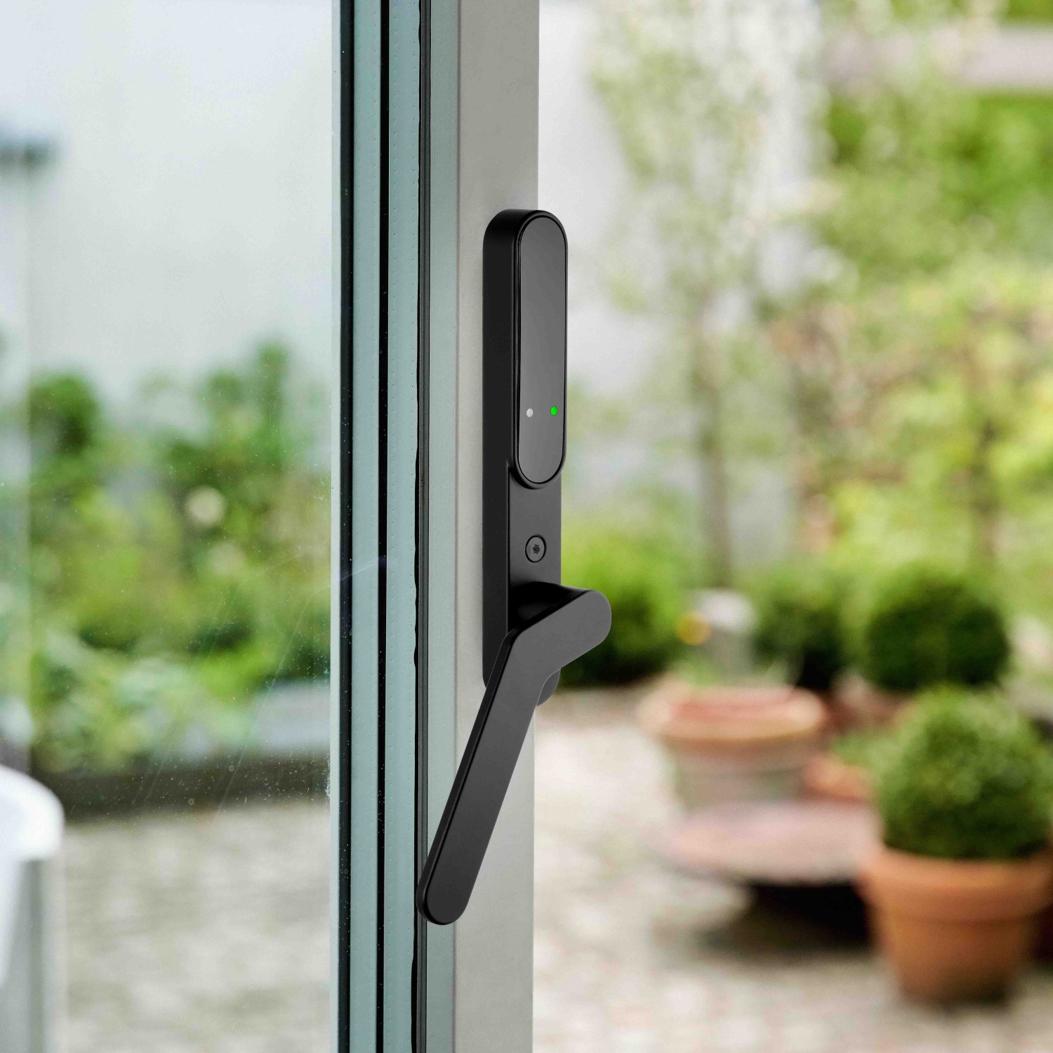Balkongdørvrider SecuYou Smart Lock for Innvendig Montering Venstre, Matt Svart