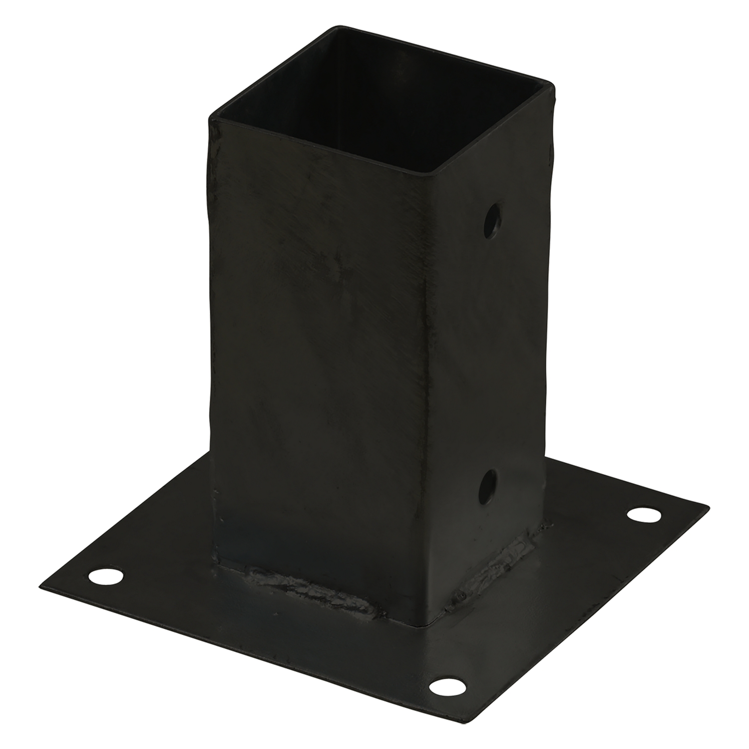 Cubic stolpefot PLUS 7x7cm RAL 9005, Svart