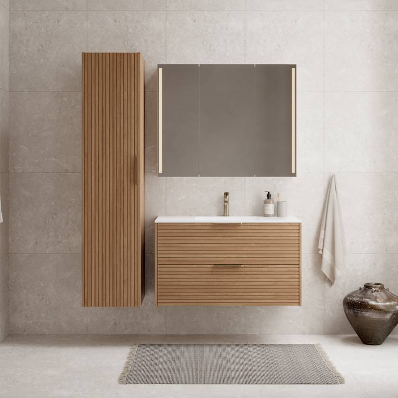 Servantskap Linn Bad Silje 80 cm 2 Skuffer