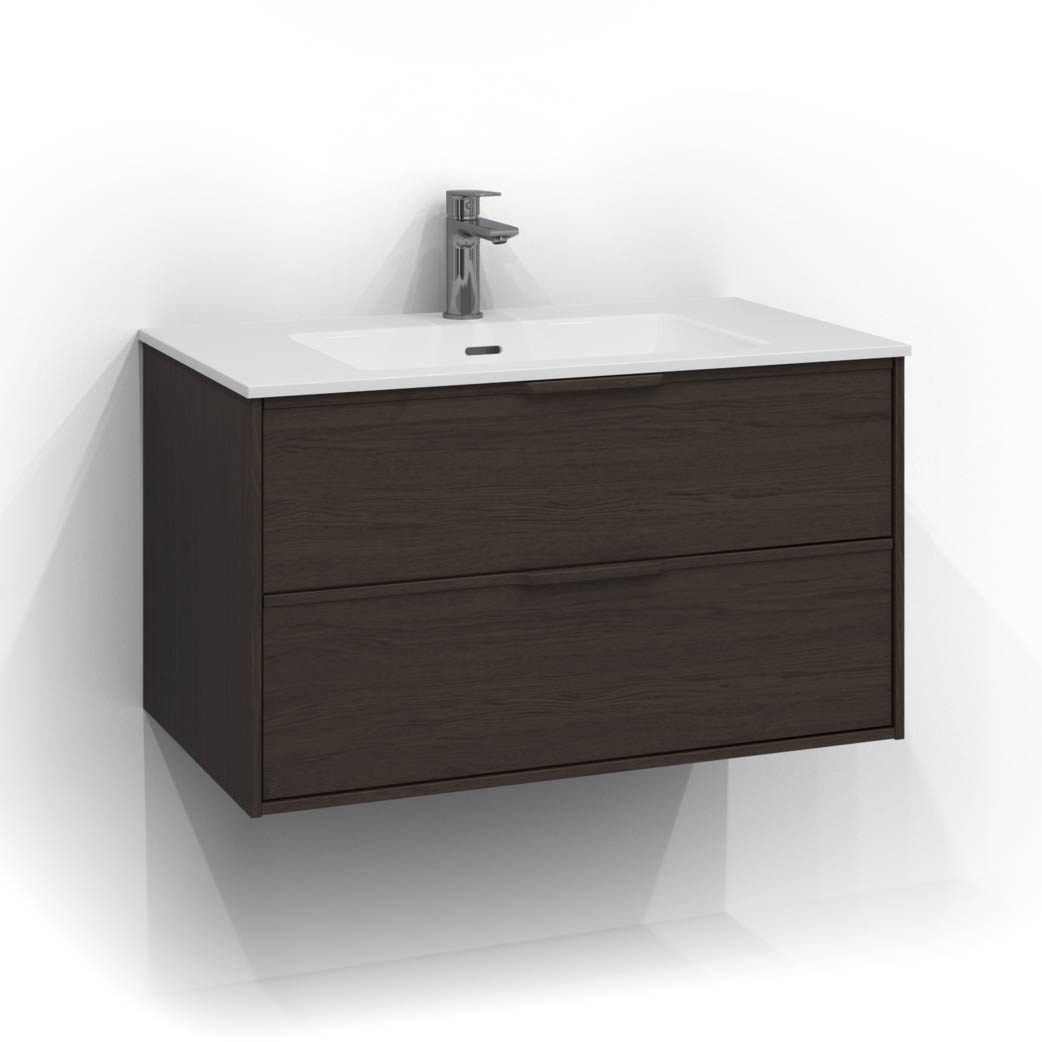 Tvättställsskåp Svedbergs Epos 80x45 med 2 Lådor | badrum - badrumsmobler - tvattstallsskap-och-kommod | KakelKungen