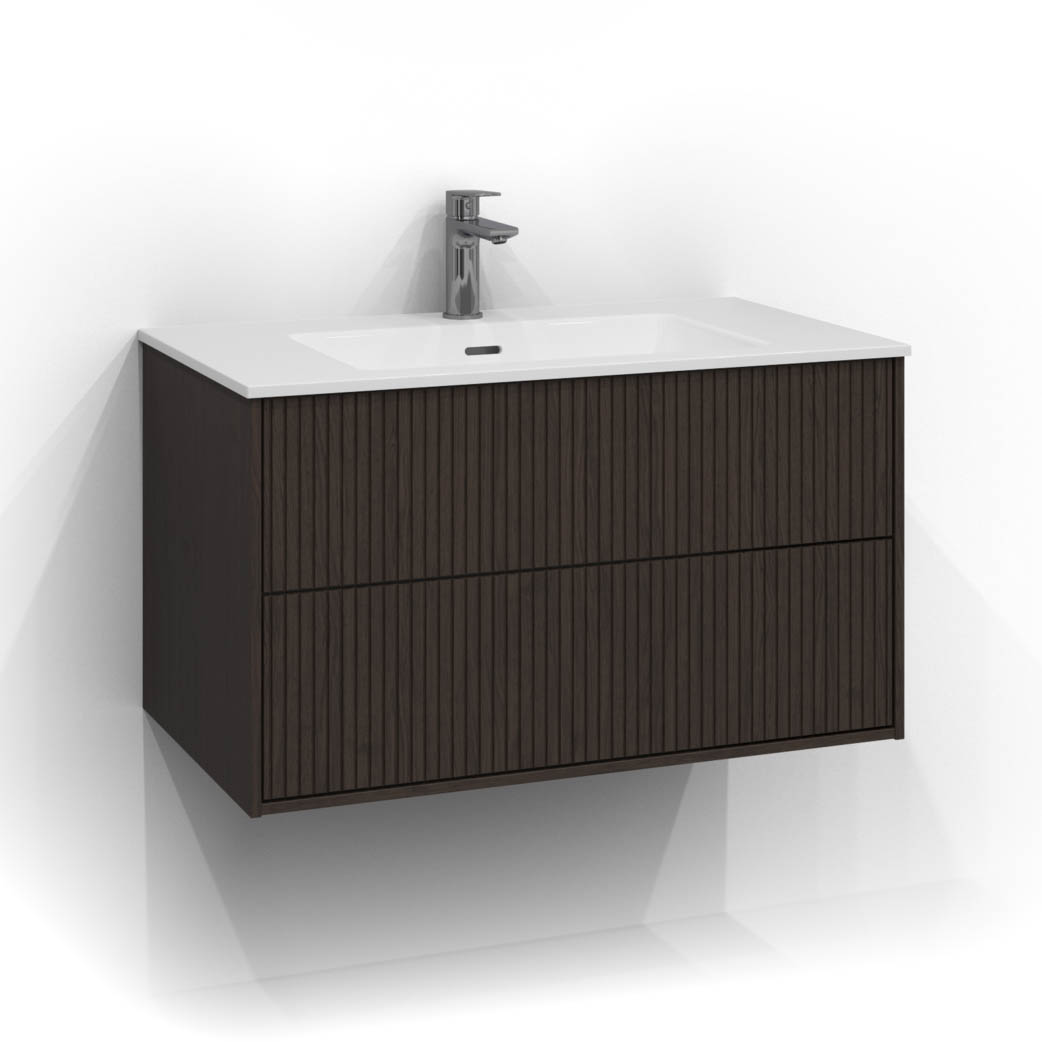 Tvättställsskåp Svedbergs Epos 80x45 med 2 Lådor | badrum - badrumsmobler - tvattstallsskap-och-kommod | KakelKungen