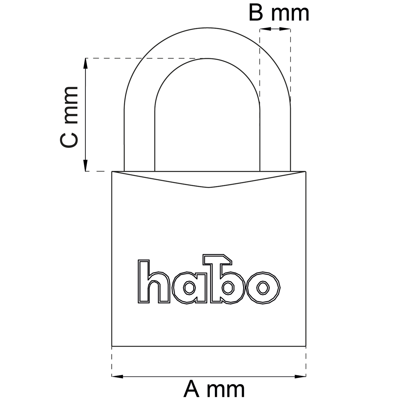 Hengelås Habo 402-50