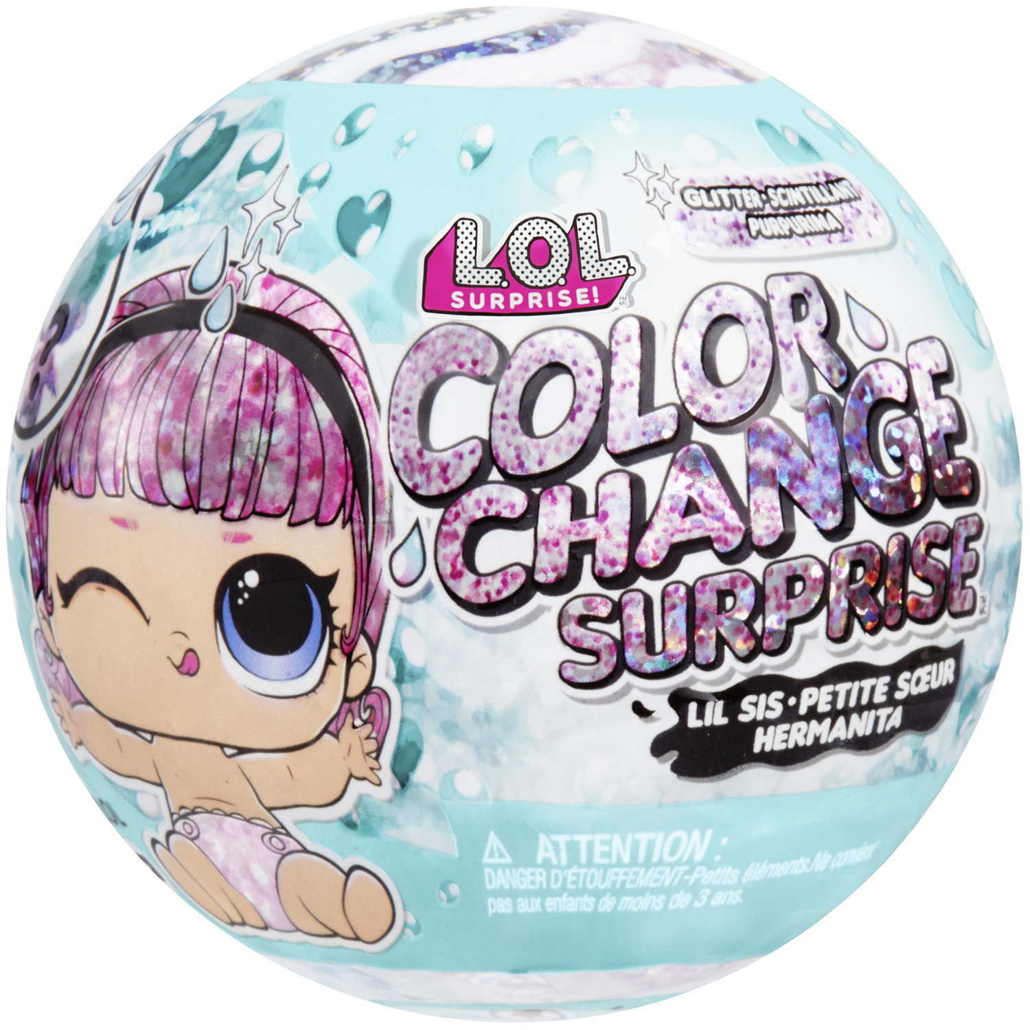 Figurer L.O.L. Surprise Glitter Color Change Lil Sisters