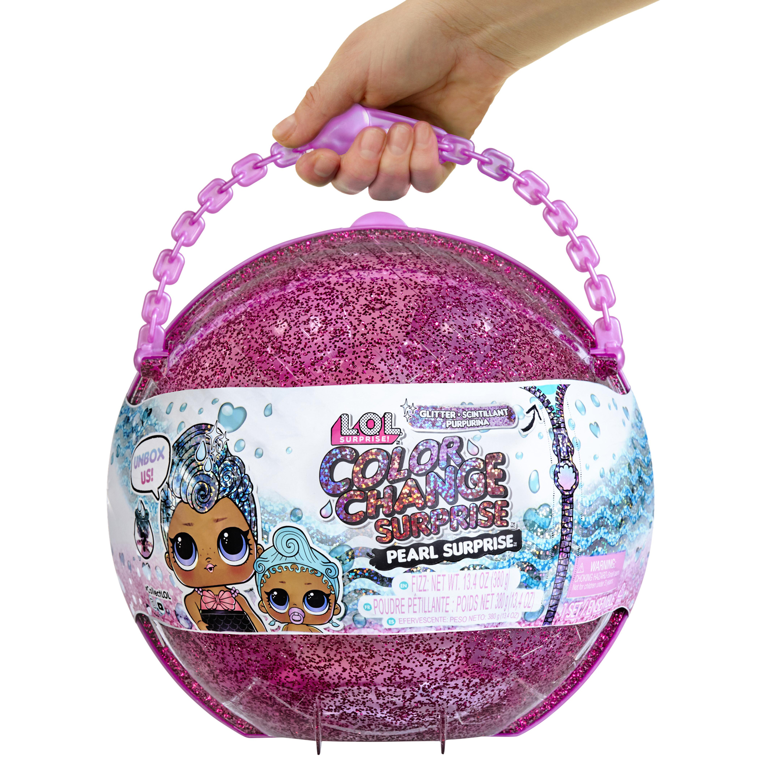 Figurer L.O.L. Surprise Glitter Color Change Pearl Surprise Lila