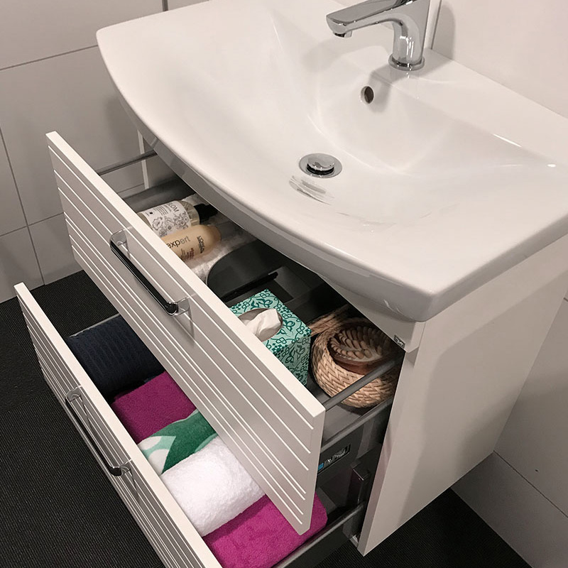 Tvättställsskåp Hafa Life med Tvättställ Ljusgrå Matt