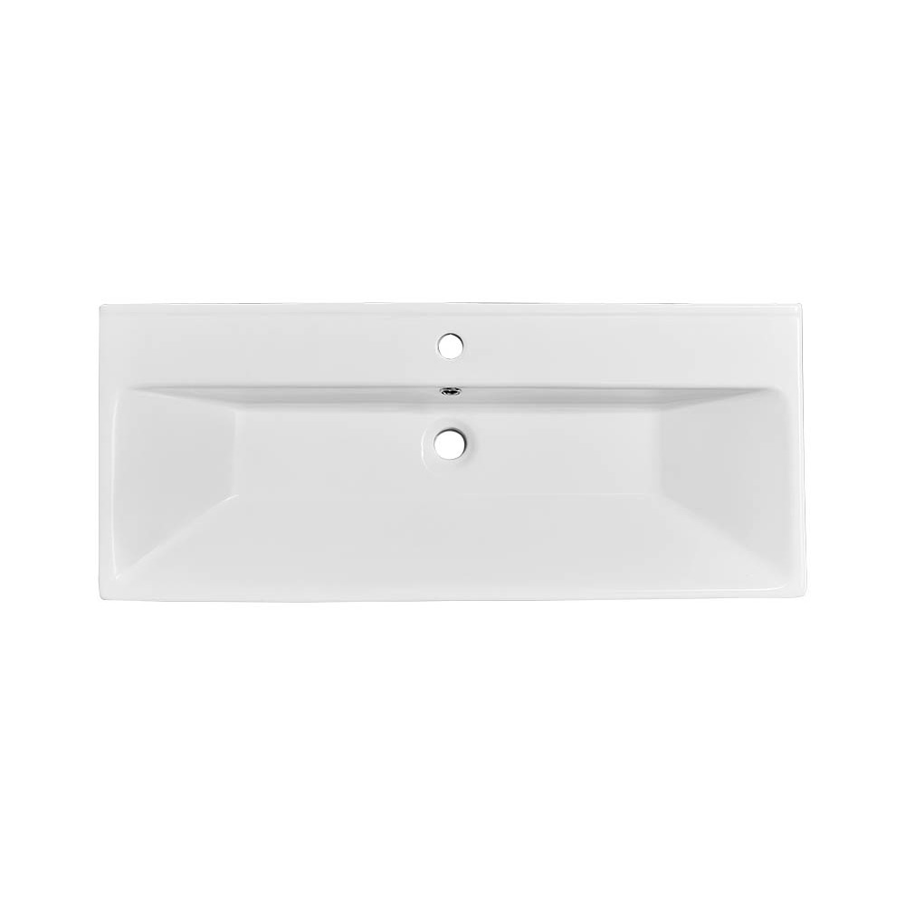 Tvättställsskåp Noro Relounge Svart Trästruktur Med Tvättställ