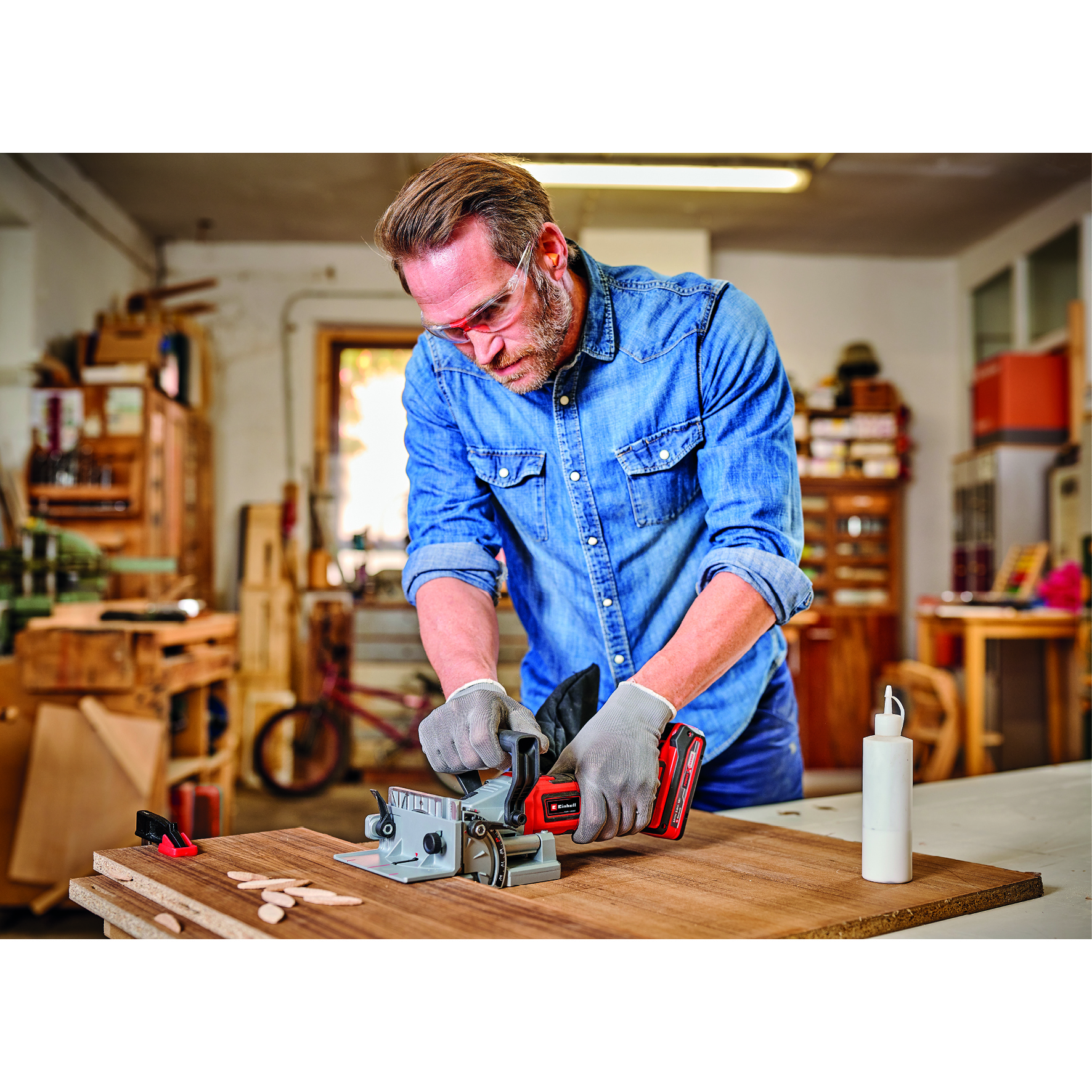 Lamellfres Einhell TE-BJ 18V Uten Batteri og Lader