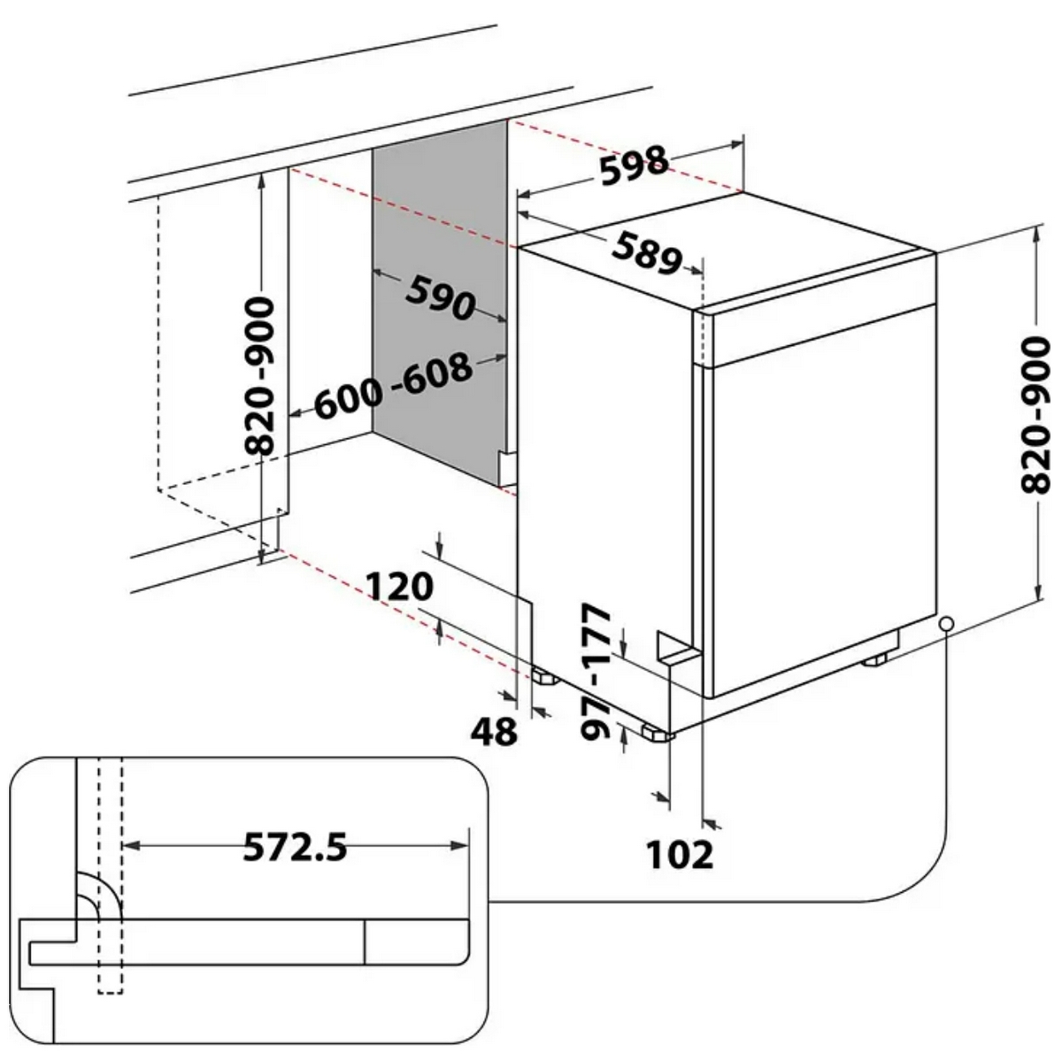 Oppvaskmaskin Whirlpool WUC 3C32 P