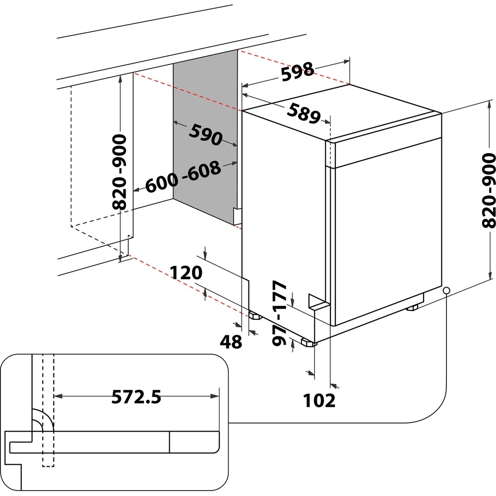 Oppvaskmaskin Whirlpool WUE2B26X