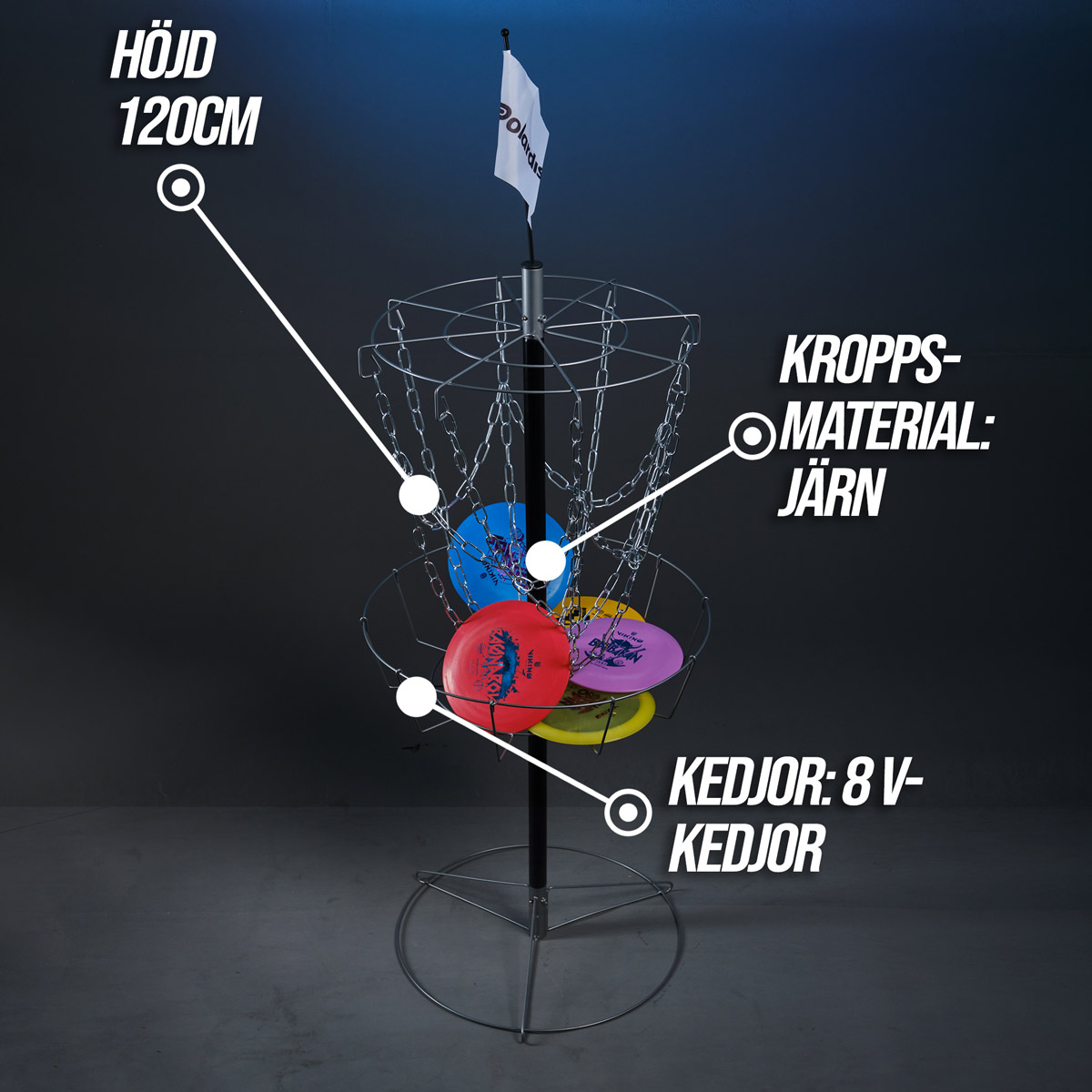Frisbeegolfkurv Polardisc Startsett