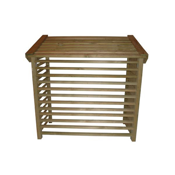 Skydd Grøntklima för Värmepump Utedel Trä Stort