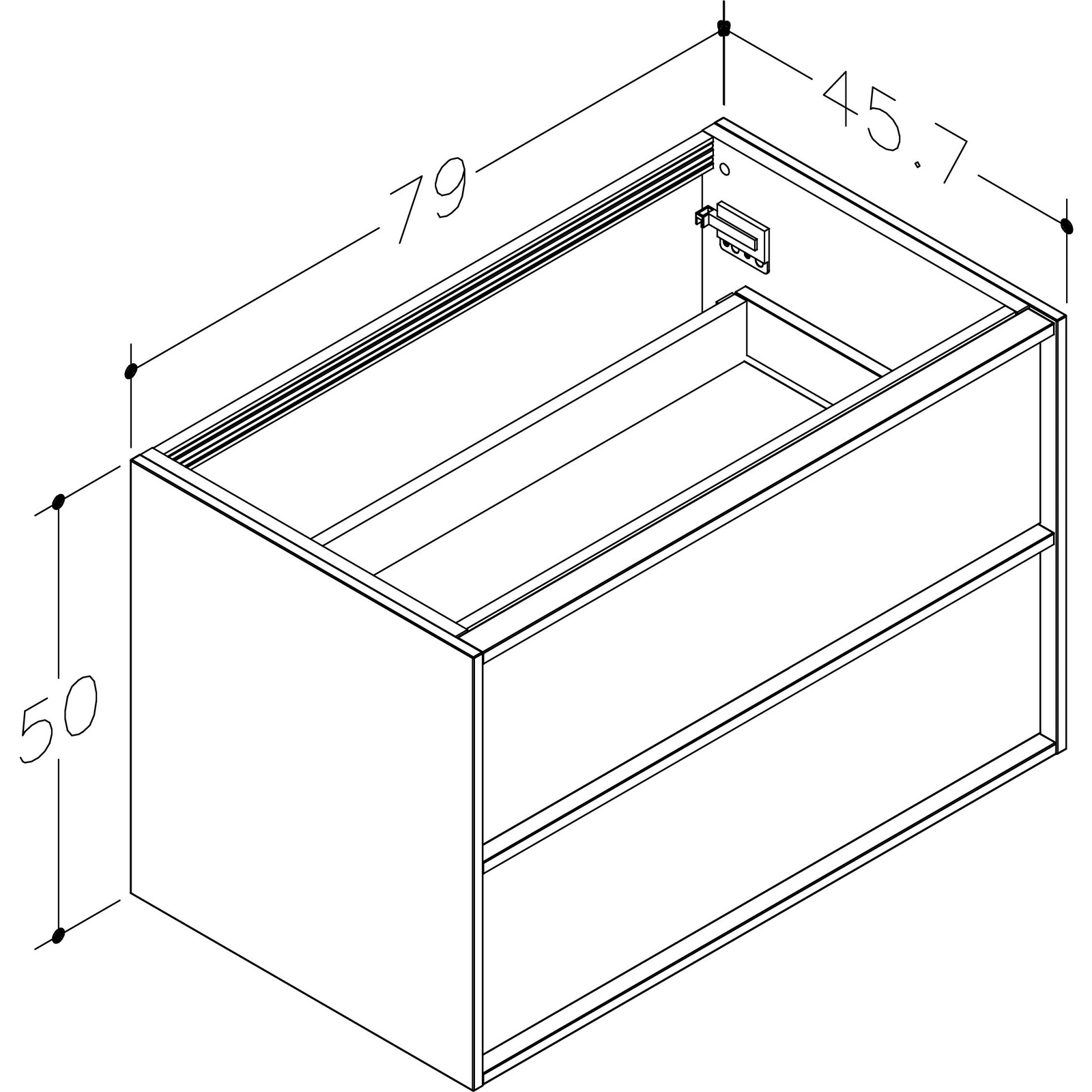 Benkeskap Korsbakken Bad Home B80