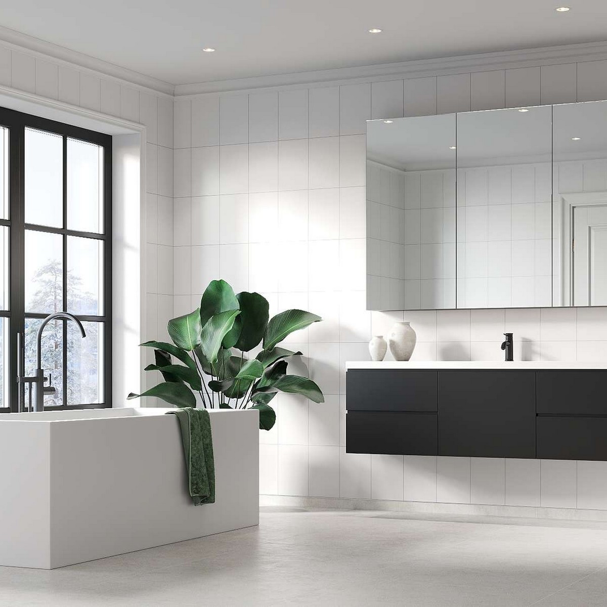 Baderomspanel Fibo 2094-M2030 S White