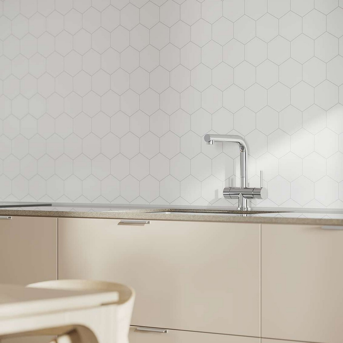 Baderomspanel Fibo 2094-M71 S White