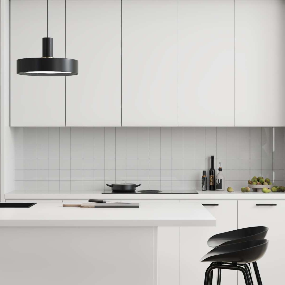 Kitchen Board Fibo 3091-KM1010 Denver White