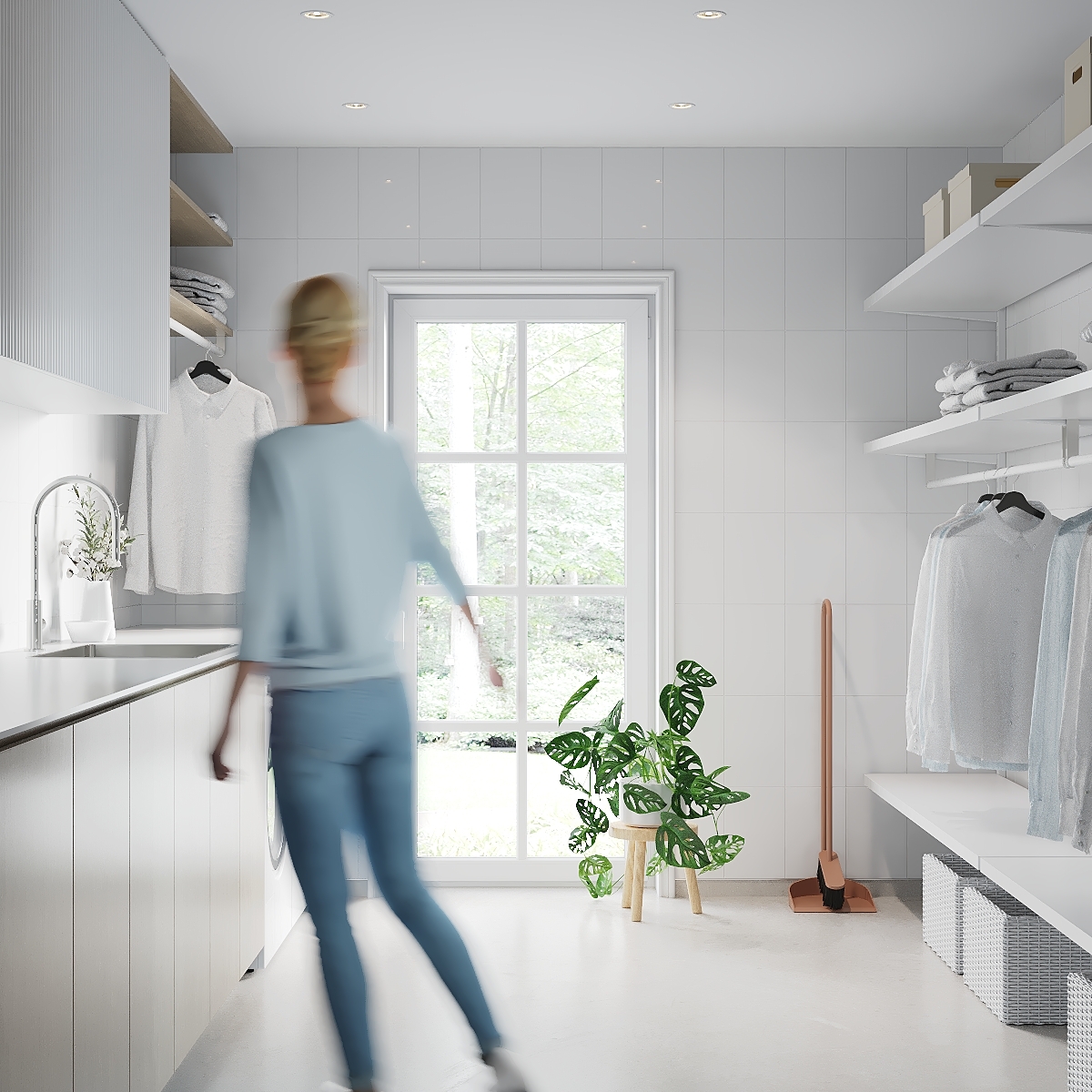 Baderomspanel Fibo 3091-M2030 Denver White