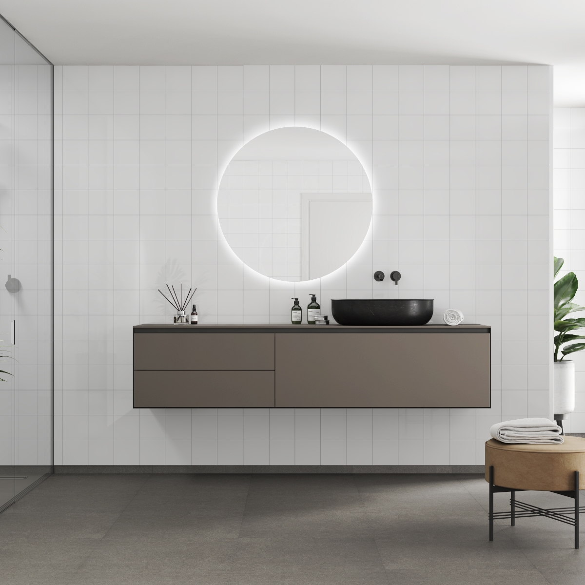 Baderomspanel Fibo 3091-M1515 Denver White