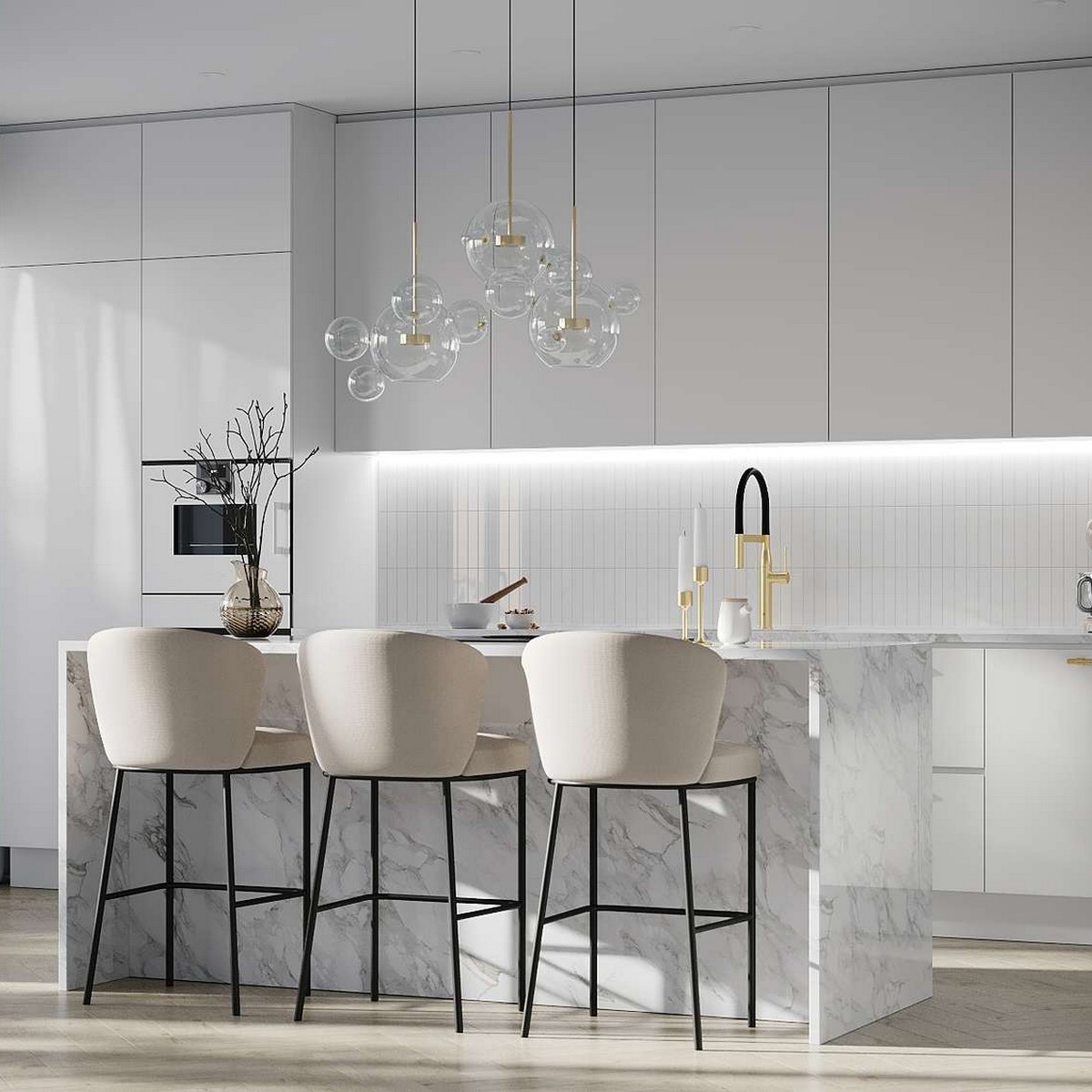 Kitchen Board Fibo 2094-KM0420 S White