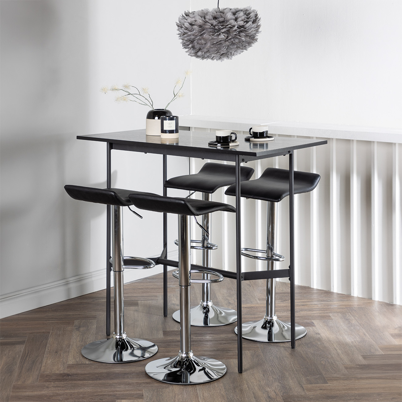 Spisegruppe Venture Home Rax med 4 stk Jonna Stoler