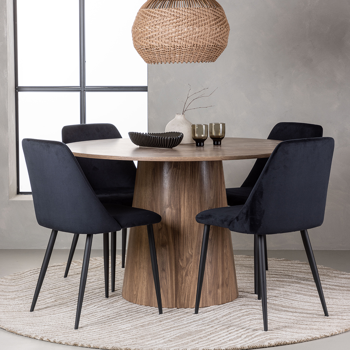 Spisegruppe Venture Home Lanzo med 4 Night Stoler