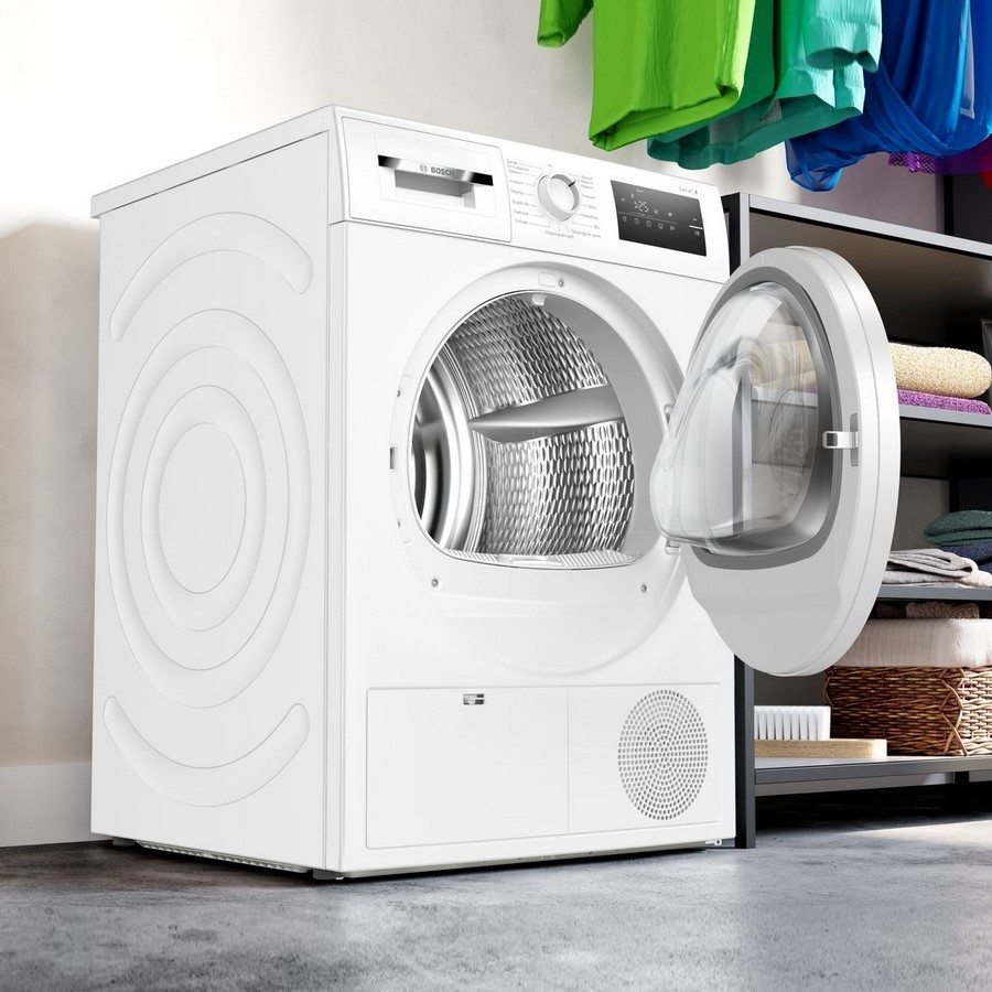 Varmepumpetørketrommel Bosch WTH85VL5SN Serie 4