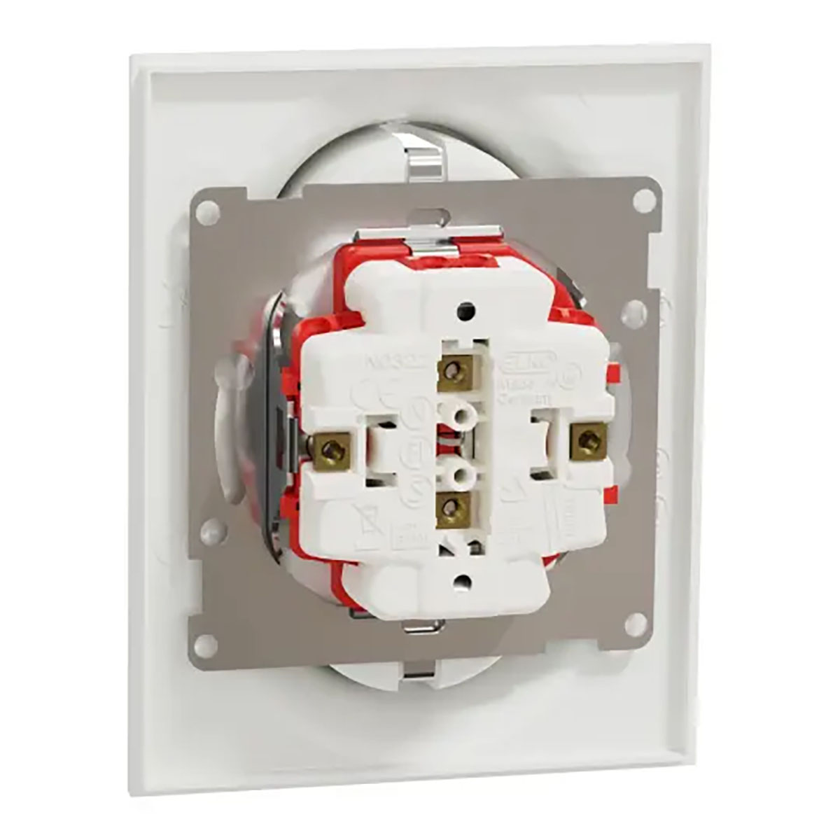 Vegguttak Elko One 2-veis Jordet med Hurtigkobling