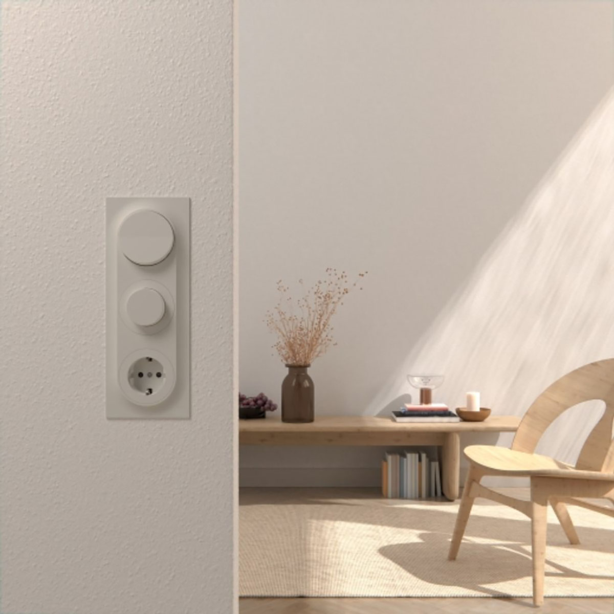 Vegguttak Elko One 1-veis Jordet Hurtigkobling